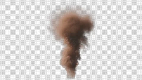 Sand Tornado isolated on black with Alpha Channel, Seamless Loop. Stock Footage 244069219