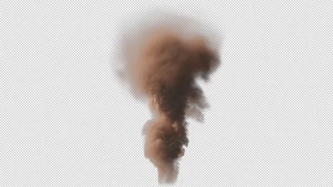Sand Tornado isolated on black with Alpha Channel, Seamless Loop. Stock Footage 244084350