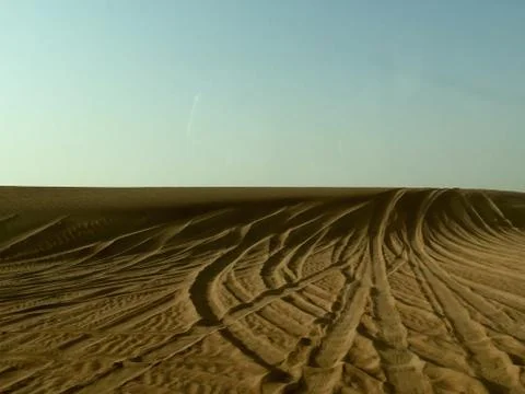 Sand tracks Stock Photos