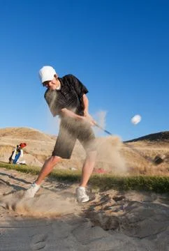Sand trap Stock Photos