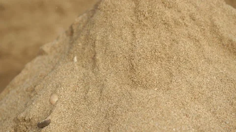 Sand trickling. Stock Footage 55438590