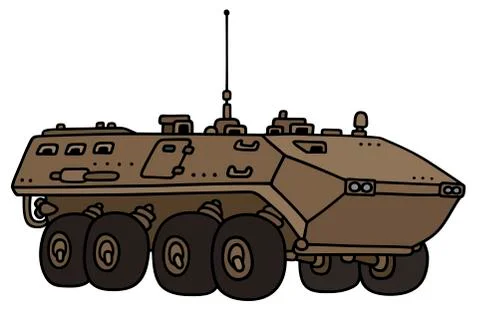 Sand troop carrier Stock Illustration