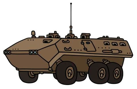 Sand troop carrier Stock Illustration
