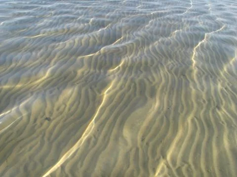 Sand under water Stock Photos