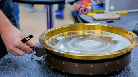 Sand vibration pattern Stock Photos