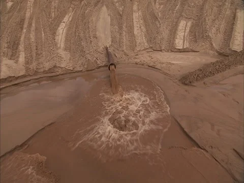 Sand washing Stock Footage 2576531