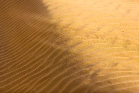 Sand waves in the desert Stock Photos