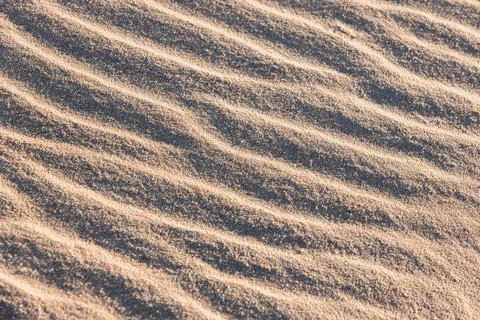 Sand waves pattern, background photo. Abstract dune texture Foto stock