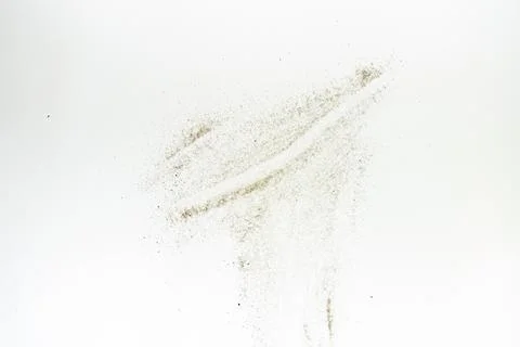 Sand on white background Foto stock