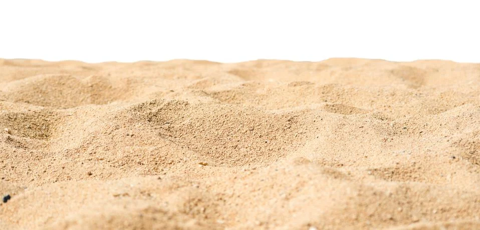 Sand on white Stock Photos
