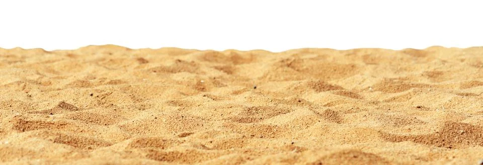 Sand on white Stock Photos