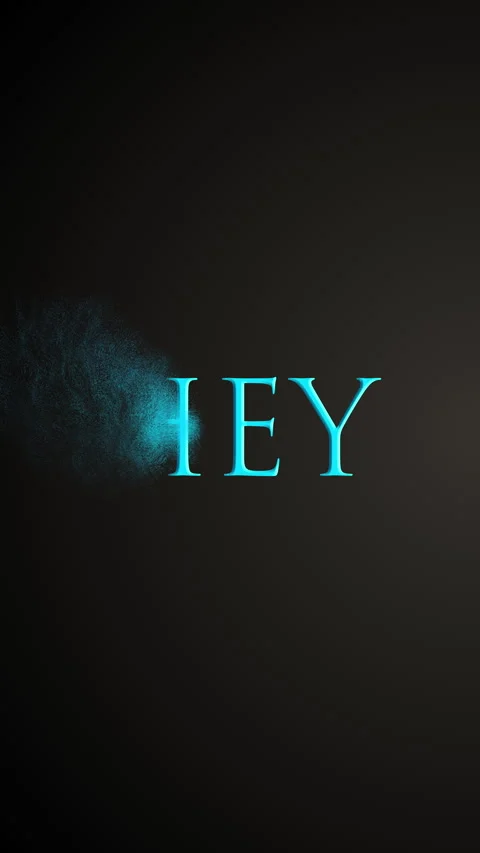 Sand Wipe Hey Text Animation on Black Background Vertical 4K. Stock Footage 273144032