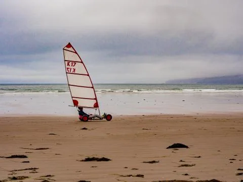 Sand yachter Stock Photos