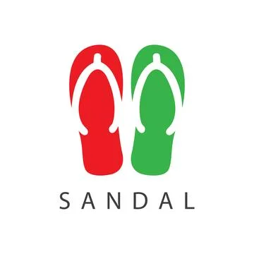 Sandal flat dsign Stock Illustration