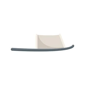 Sandal slippers icon flat vector. Woman slipper Stock Illustration