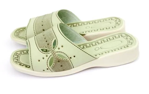 Sandals for the beach Stock Photos