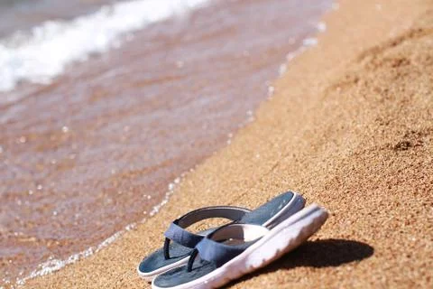 Sandals on the beach 写真素材
