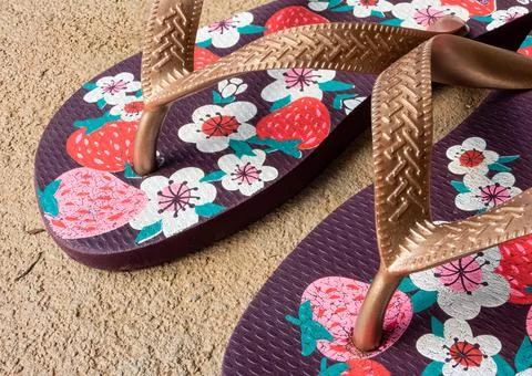 Sandals - flip flops Stock Photos