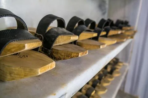 Sandals for hammam Foto stock