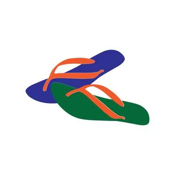 Sandals icon Illustrazione stock