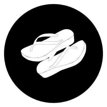 Sandals icon vector illustration Stock Illustration