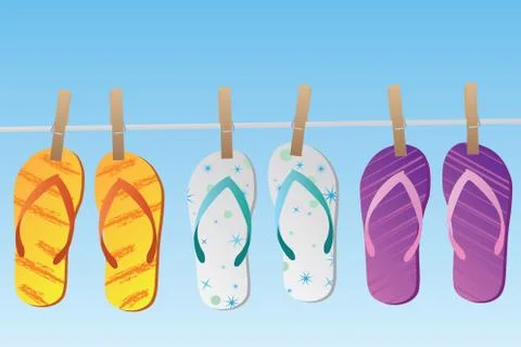 Sandals Stock Illustration