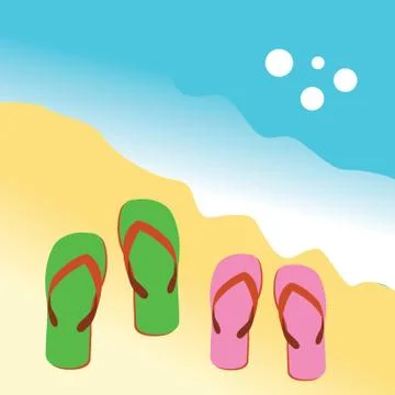Sandals Stock Illustration