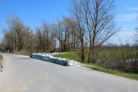 Sandbag Protection Foto stock