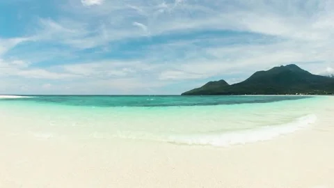 Sandbar in Camiguin Island. Philippines. Stock Footage 310070324