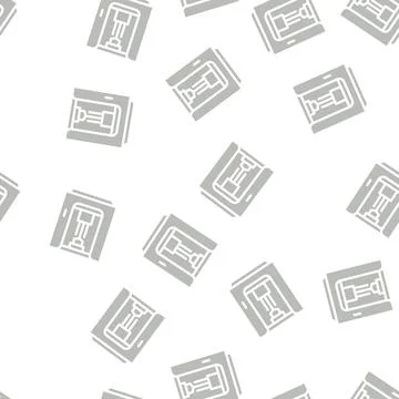 Sandblasting chamber glyph icon vector isolated illustration 스톡 일러스트