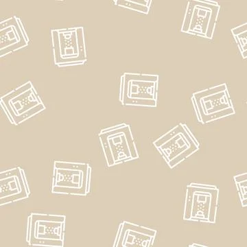 Sandblasting chamber line icon vector isolated illustration 스톡 일러스트