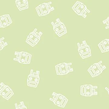Sandblasting chamber line vector seamless pattern flat Stock Illustration