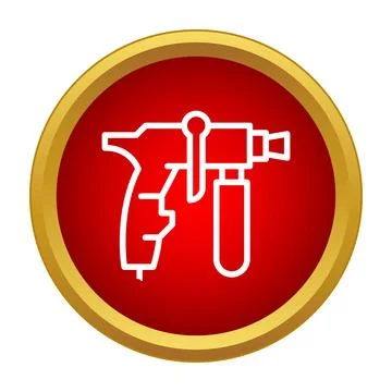 Sandblasting gun tool for abrasive surface cleaning Stock Illustration