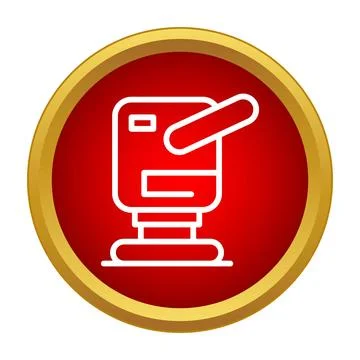 Sandblasting machine icon symbolizing surface preparation process Stock Illustration
