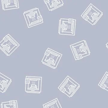 Sandblasting machine line seamless pattern Stock Illustration