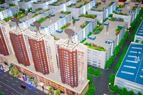 Sandbox, building model Stock Photos