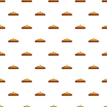 Sandbox pattern with a sandcastle peak Illustrazione stock