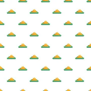 Sandboxes with sand playing game pattern background Illustrazione stock