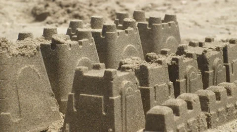 A sandcastle Stock Footage 32163180