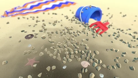 Sandcastle Stock Footage 73845922