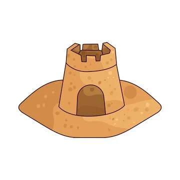 Sandcastle illustration Stockillustratie