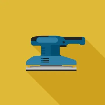 Sander flat icon Stock Illustration