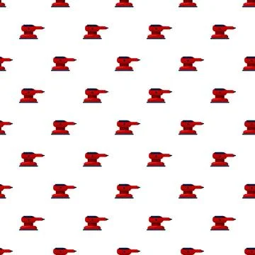 Sander power tool seamless pattern for carpentry and woodworking Stock Illustration