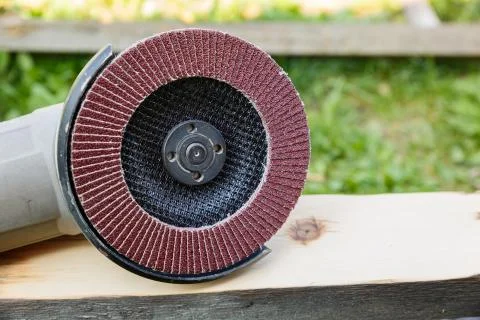 Sander for processing wood surfaces Stock Photos