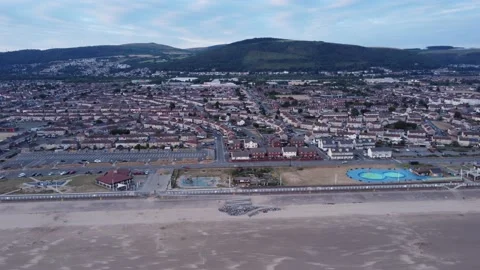 The Sandfields Estate in Port Talbot Stock Footage 201617747