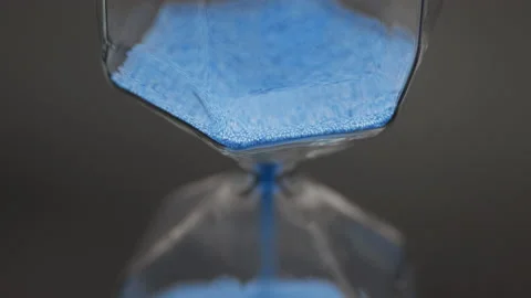 Sandglass clock closeup Stock Footage 157862314