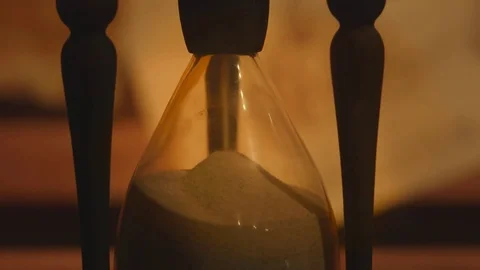 Sandglass closeup end time Video stock 70228795