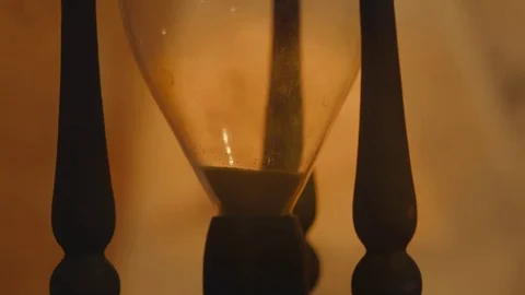 Sandglass closeup end time Video stock 70228908