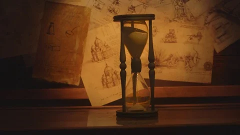 Sandglass pull in Video stock 70228881