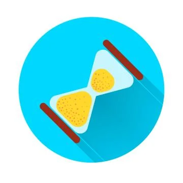 Sandglass vector illustration flat Stock Illustration